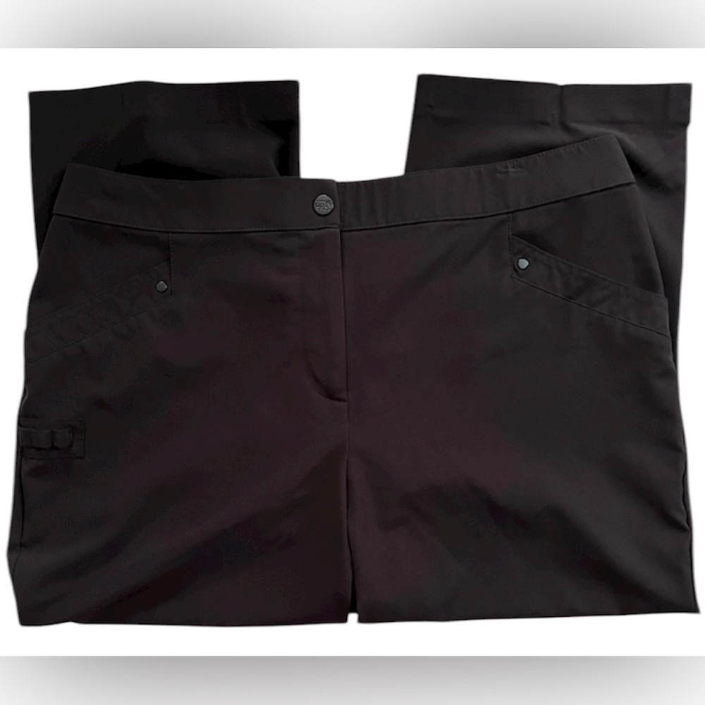 Zenergy Golf by Chico’s Black Capri Golf Pants, Chico’s Size 1 = Size 8
